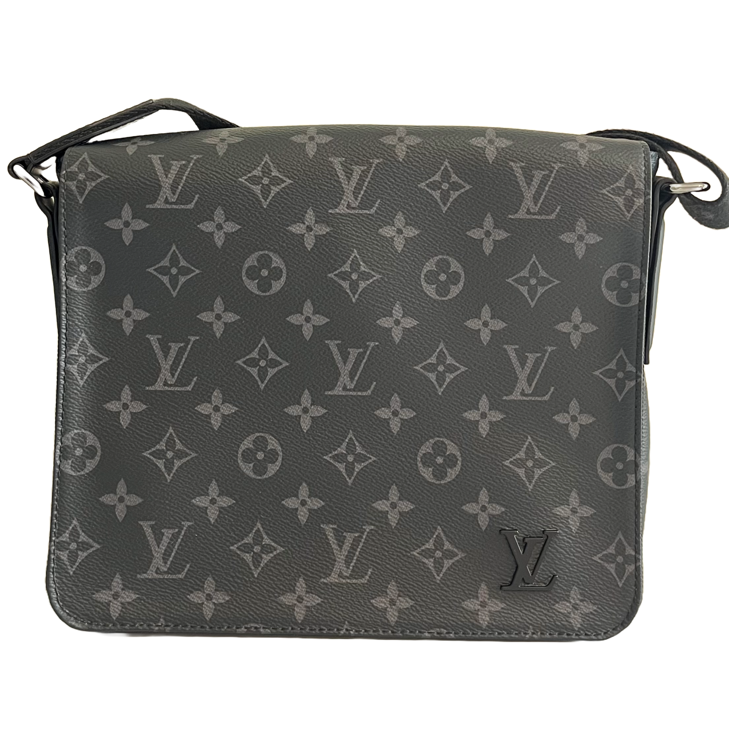 Louis Vuitton District PM Messenger, Monogram Eclipse Noir