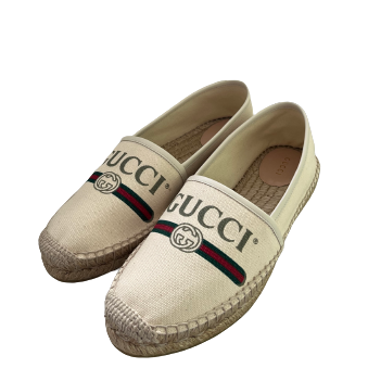 Gucci espadrilles, Web Cream Canvas