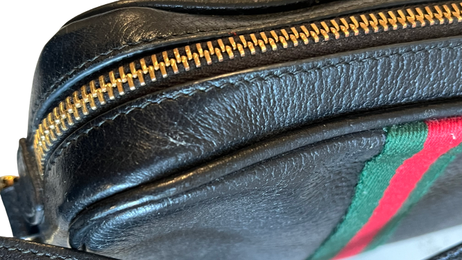 Gucci Ophidia Mini Shoulder Bag, Black Leather