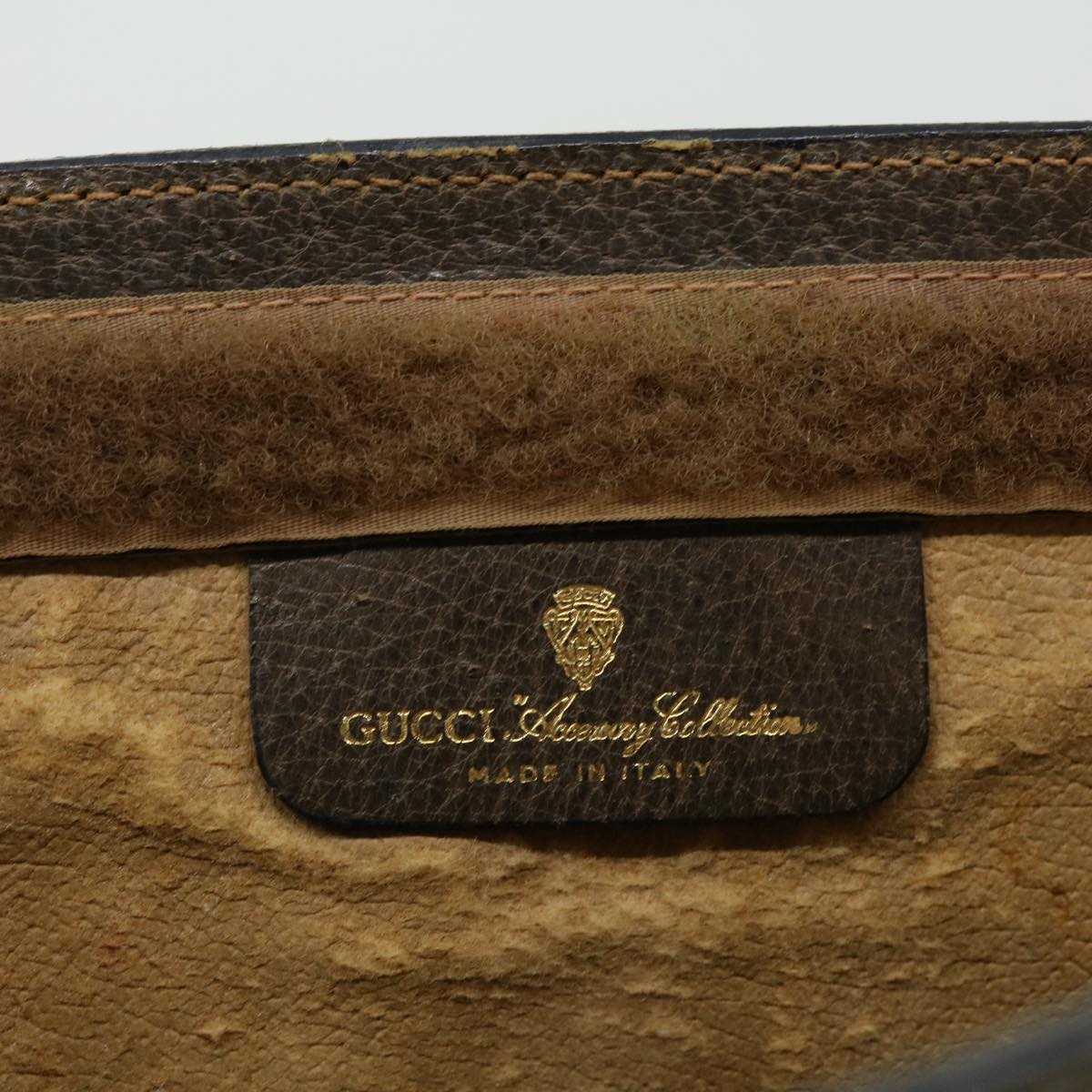 GUCCI GG Canvas Web Sherry Line Clutch Bag Beige Green Red  th2821