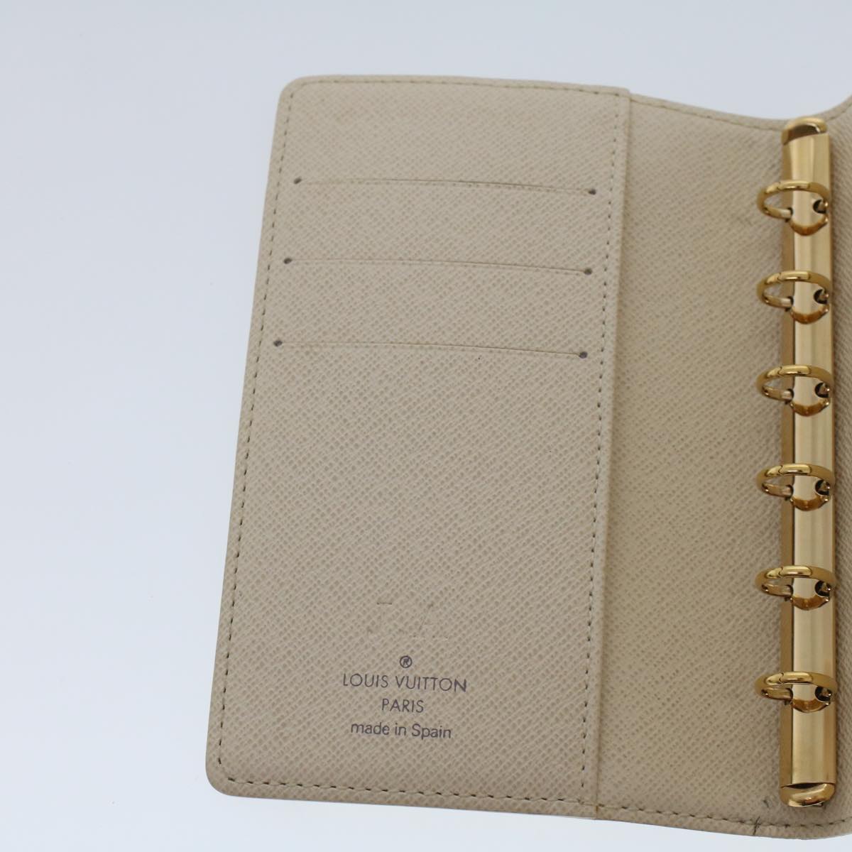 LOUIS VUITTON Damier Azur Agenda PM Day Planner Cover R20706 LV  th3695