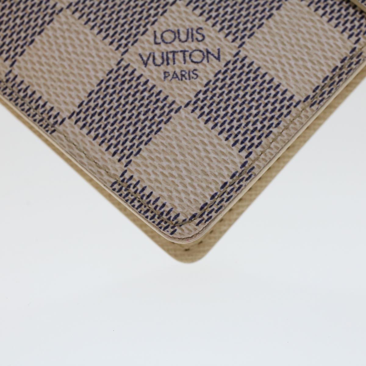 LOUIS VUITTON Damier Azur Agenda PM Day Planner Cover R20706 LV  th3695