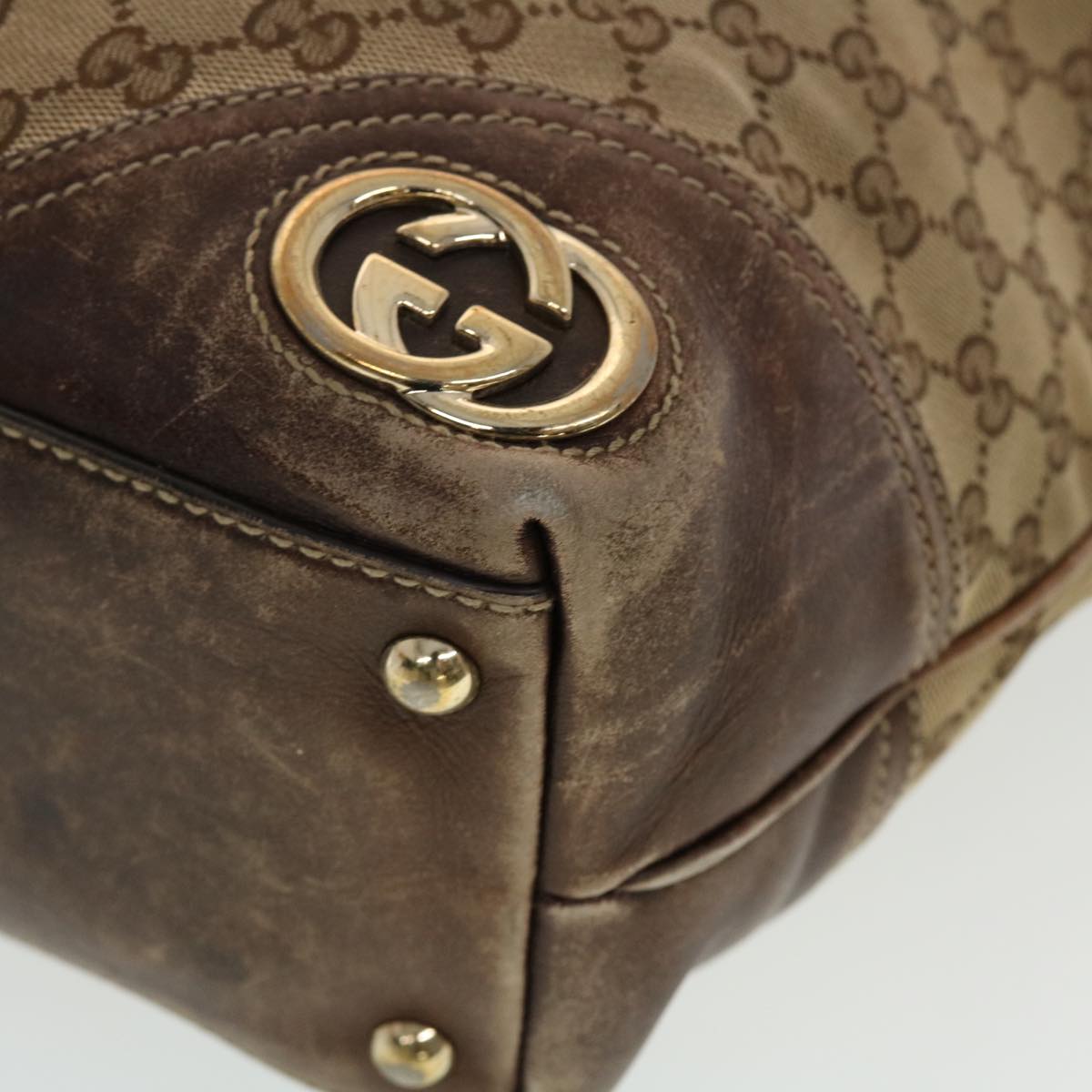 GUCCI GG Canvas Tote Bag Beige 169945  th3742