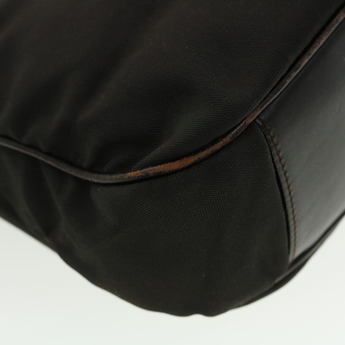 GUCCI Hand Bag Nylon 2way Brown 001 1633 002058  ti1049