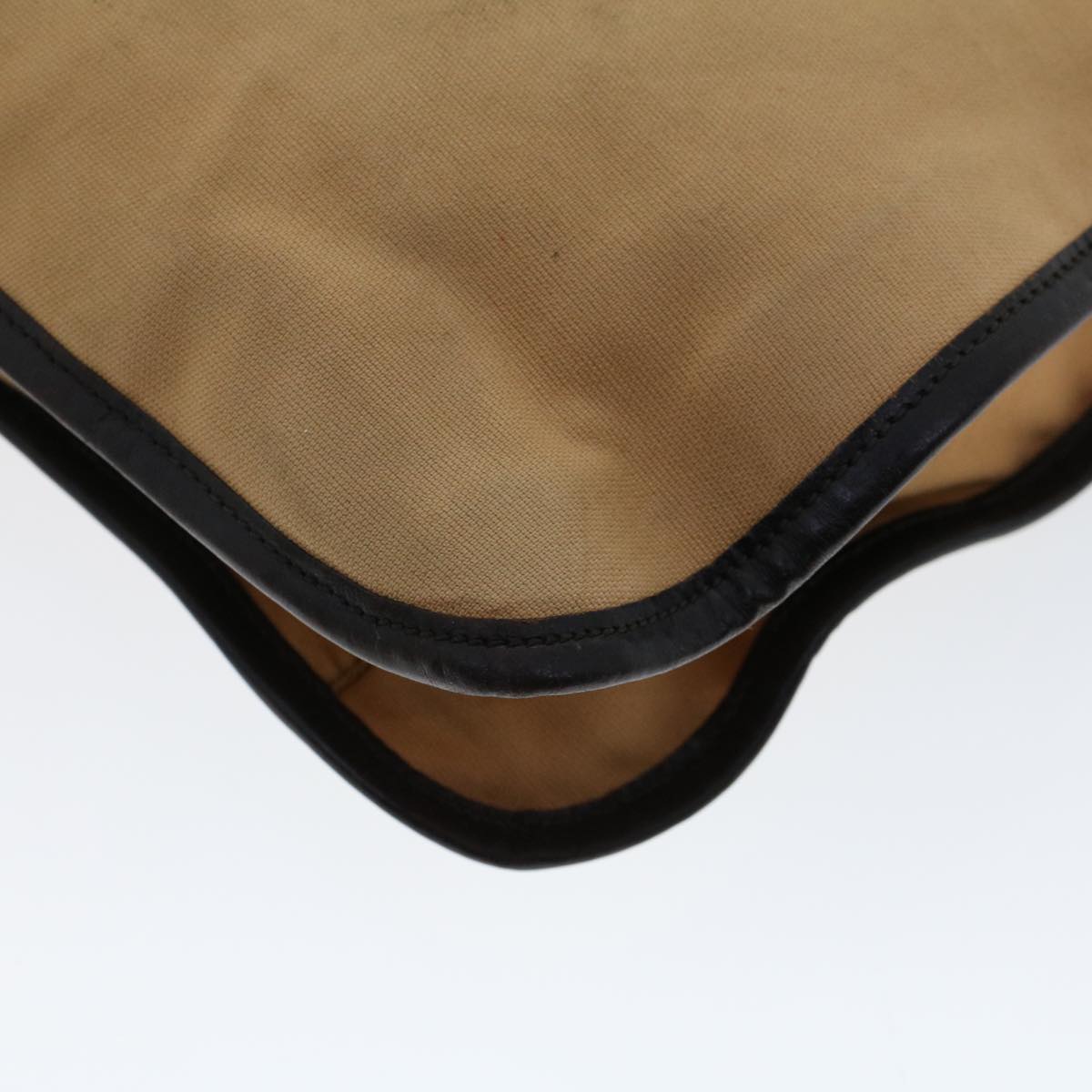 GUCCI Web Sherry Line Shoulder Bag Canvas Beige Green Red  ti1172