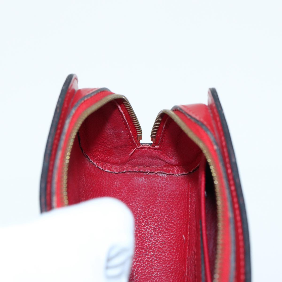 LOUIS VUITTON Epi Dauphine PM Pouch Castilian Red M48447 LV Auth ti1951
