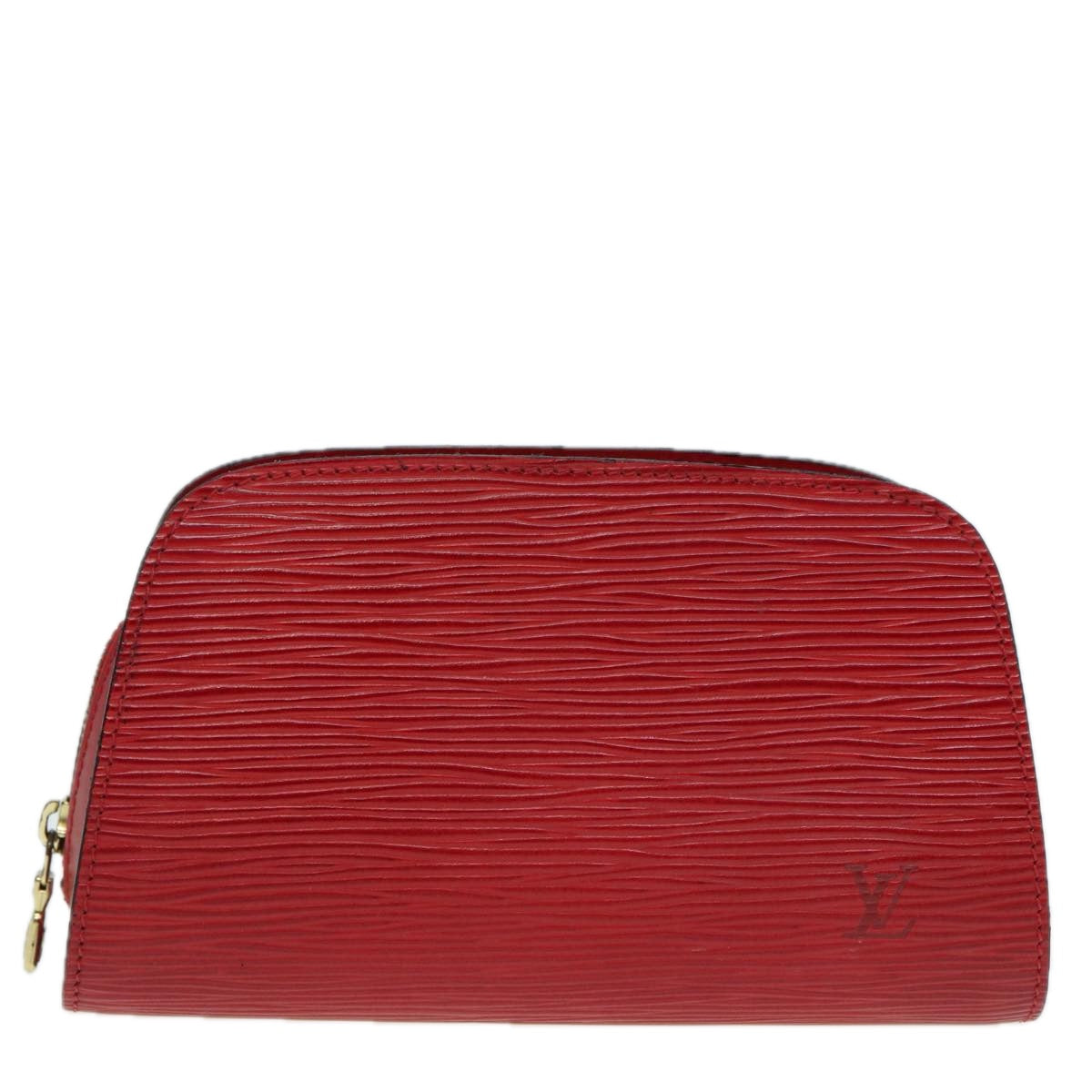 LOUIS VUITTON Epi Dauphine PM Pouch Castilian Red M48447 LV Auth ti1951