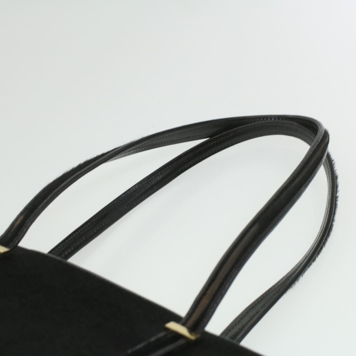 GUCCI Shoulder Bag Unborn Calf SkinLeather Black 002 406 0425  ti932