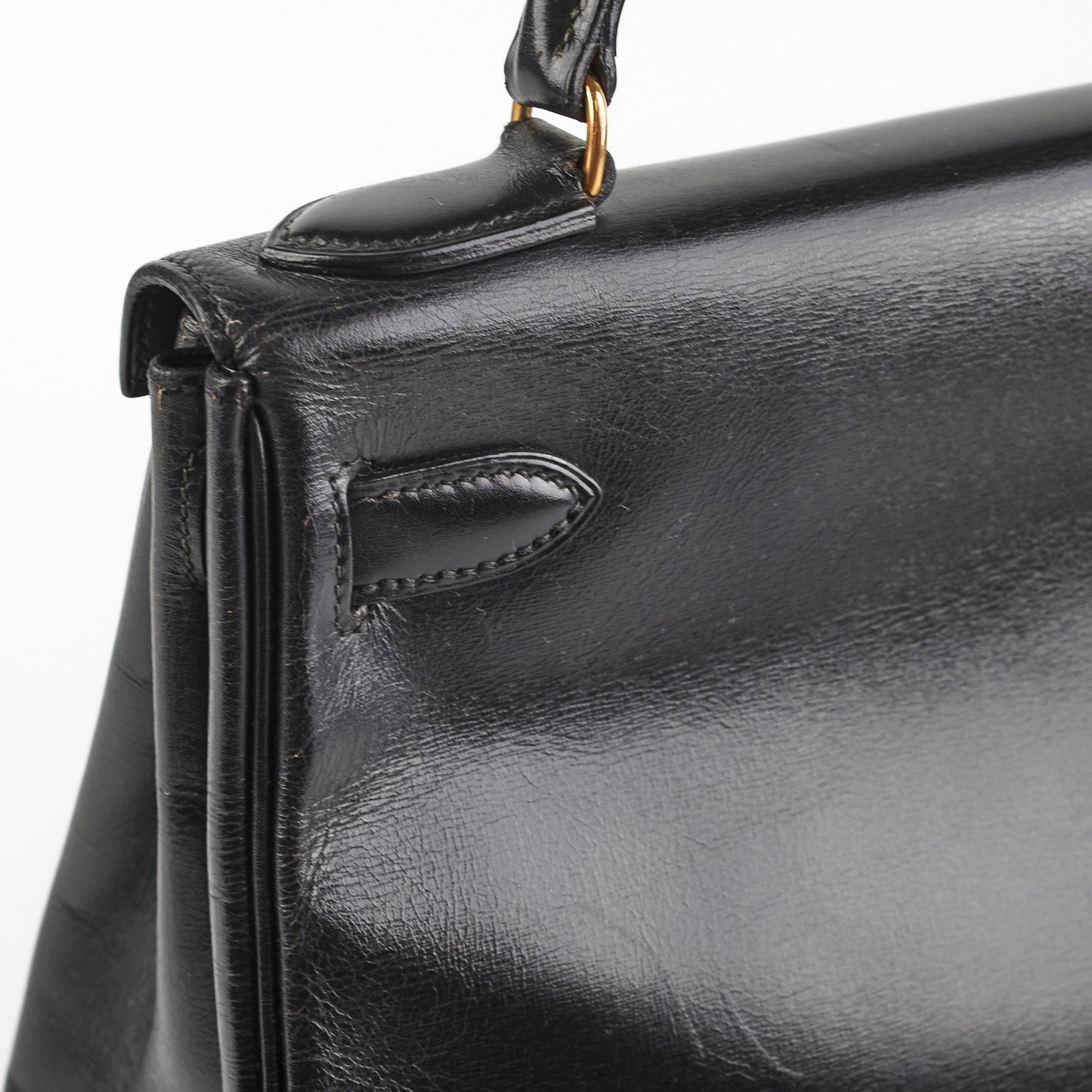 Hermes Kelly 28 Vintage Noir Box L Circle Stamp
