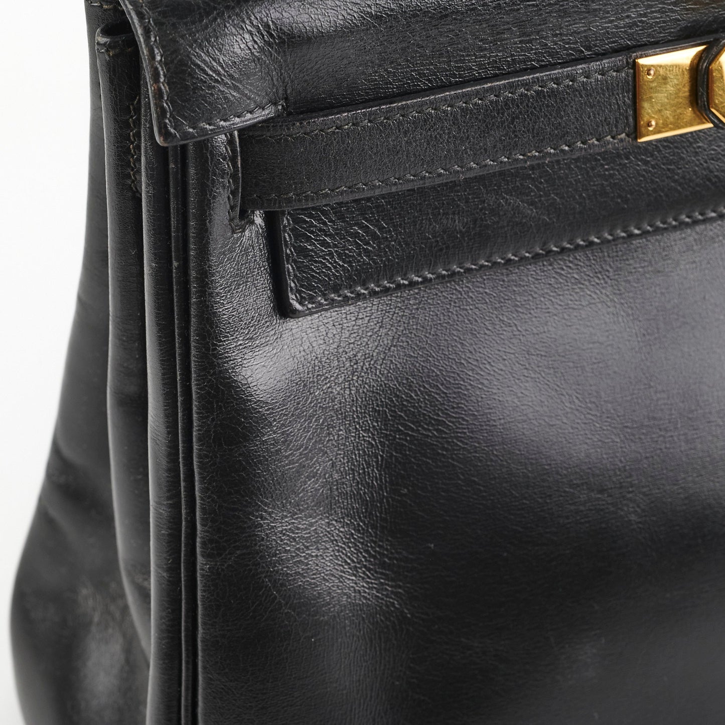 Hermes Kelly 28 Vintage Noir Box L Circle Stamp