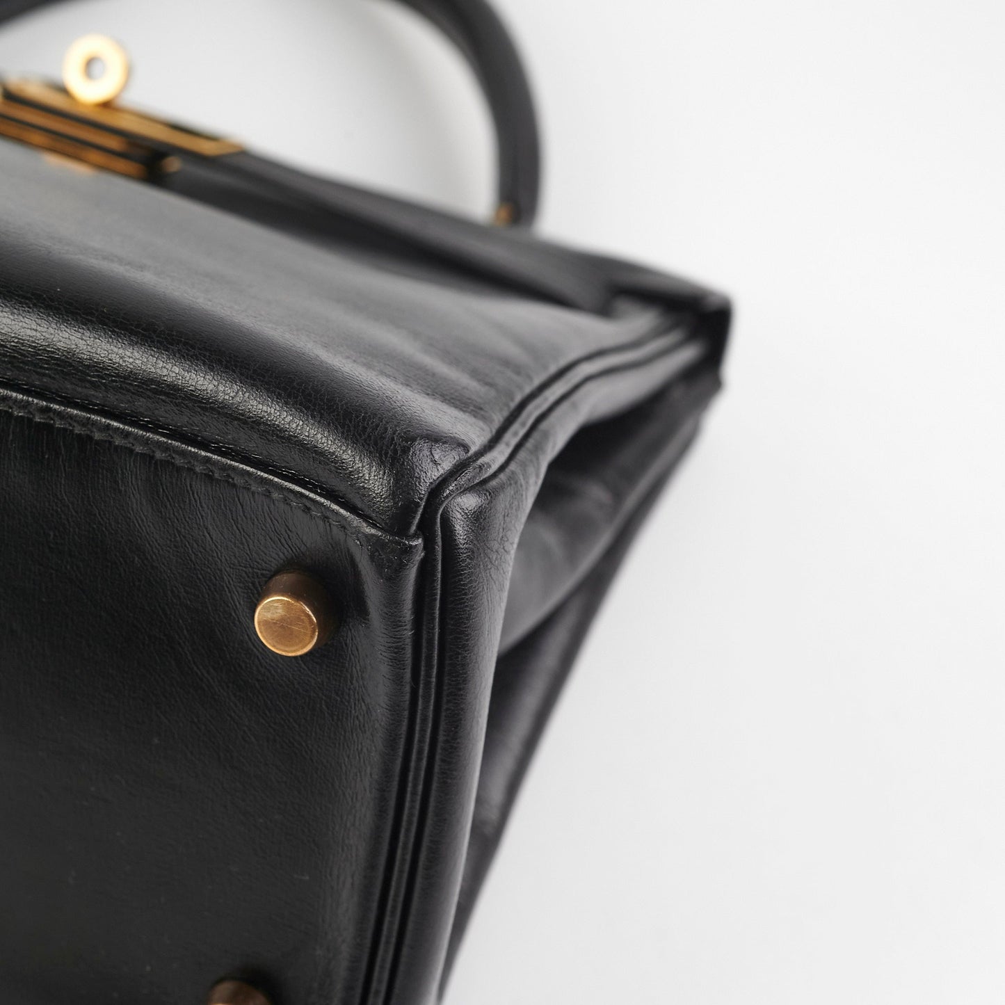 Hermes Kelly 28 Vintage Noir Box L Circle Stamp