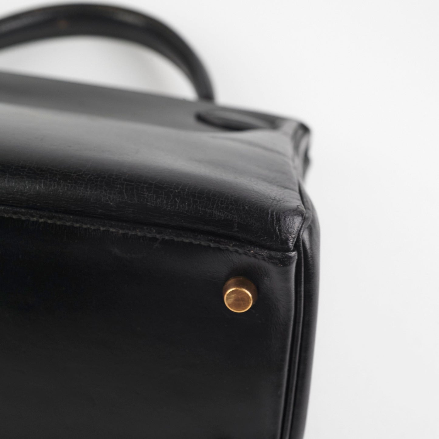 Hermes Kelly 28 Vintage Noir Box L Circle Stamp