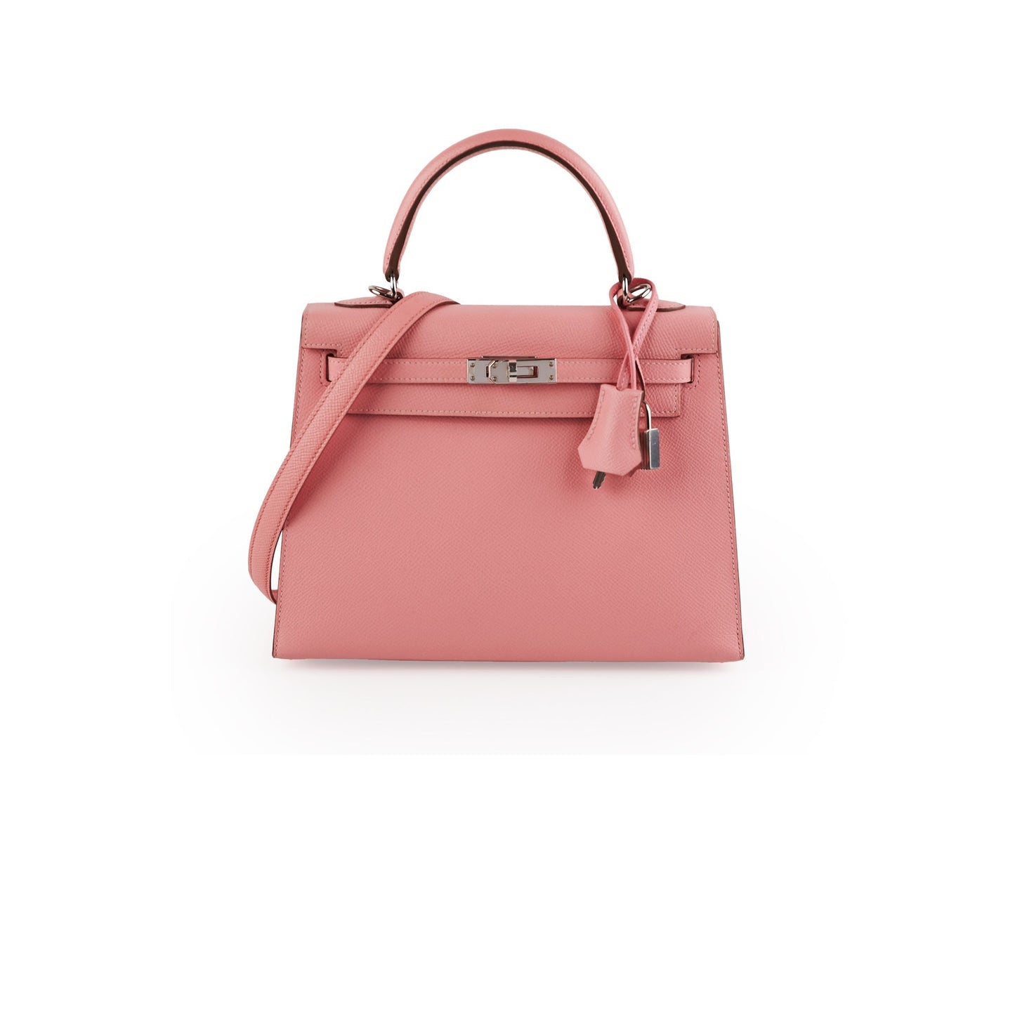 Hermes Kelly 25 Sellier Epsom Rose Confetti - Y Stamp