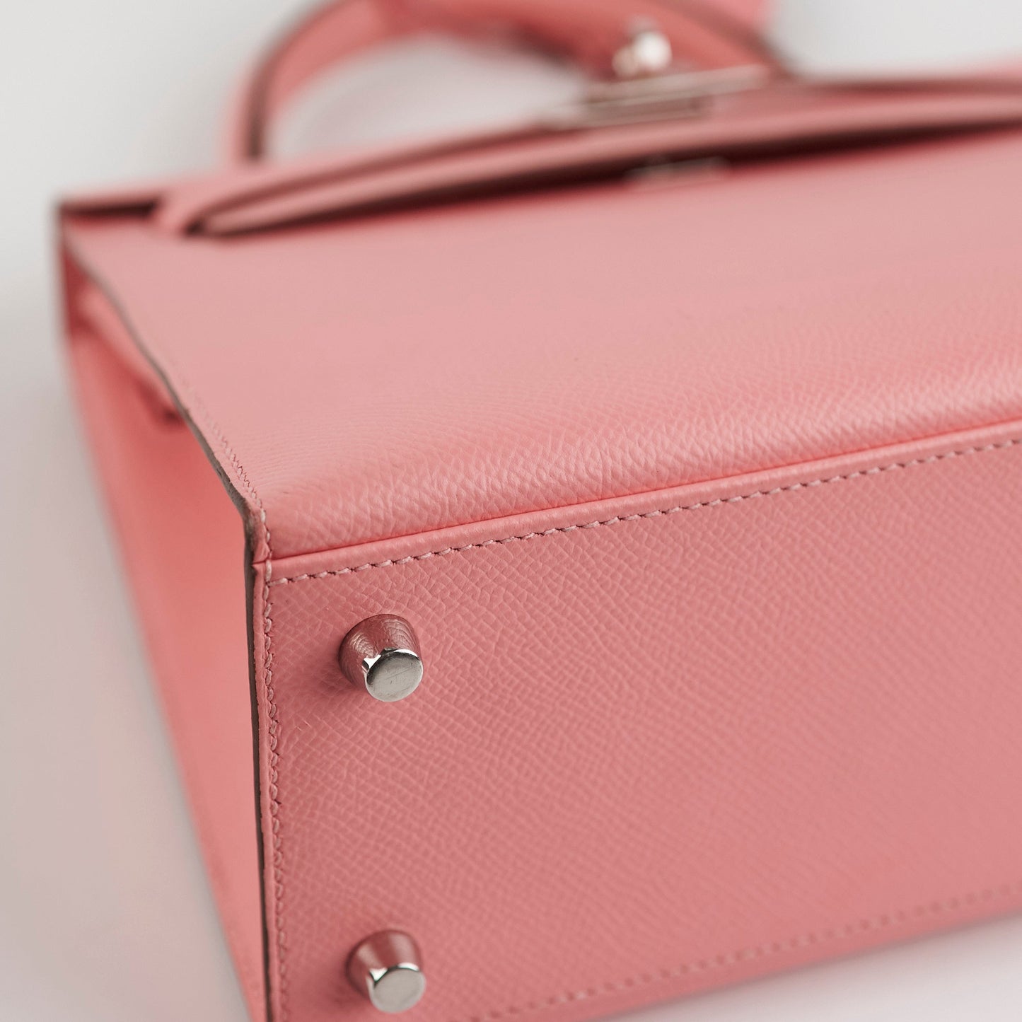 Hermes Kelly 25 Sellier Epsom Rose Confetti - Y Stamp