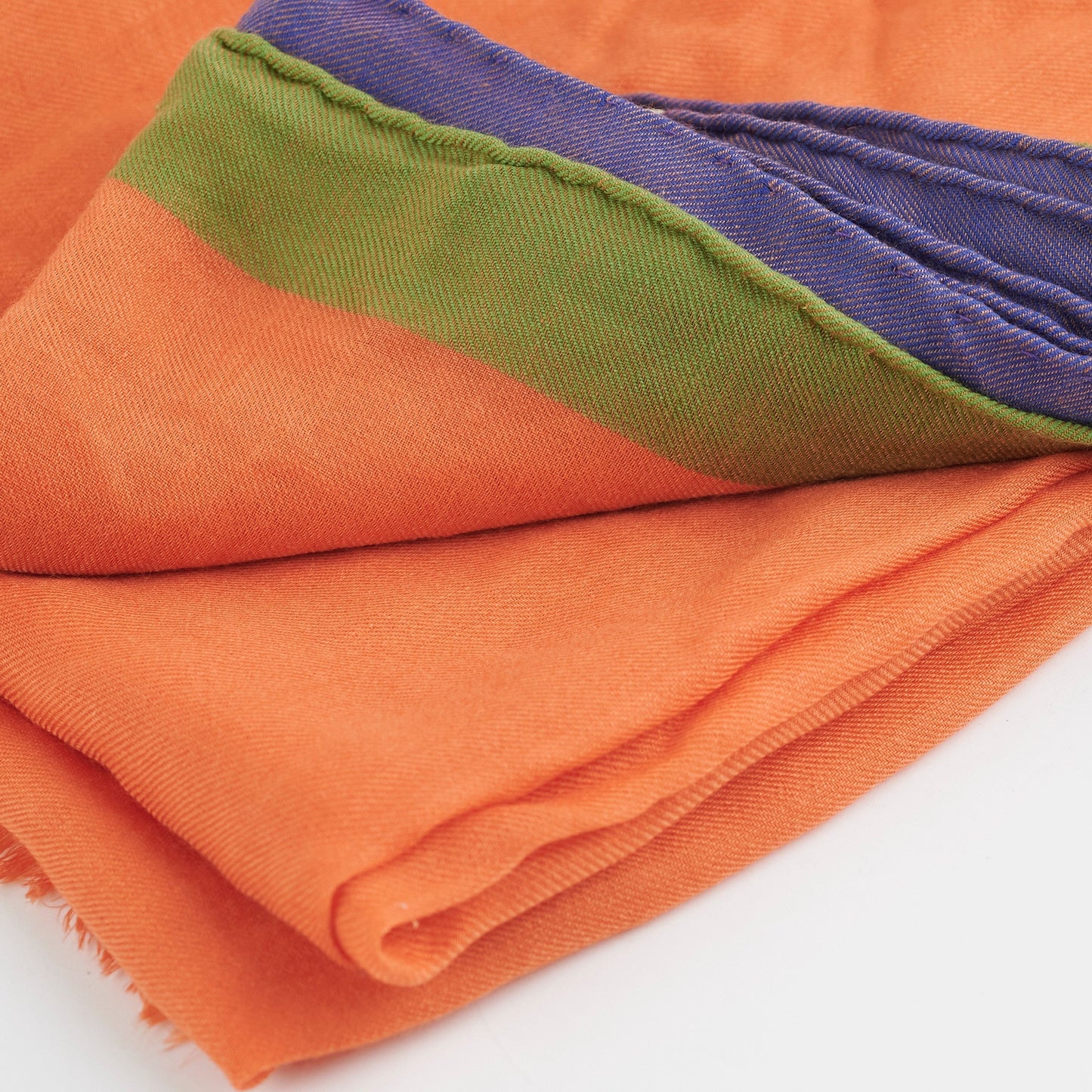 Hermes Orange Cashmere Scarf