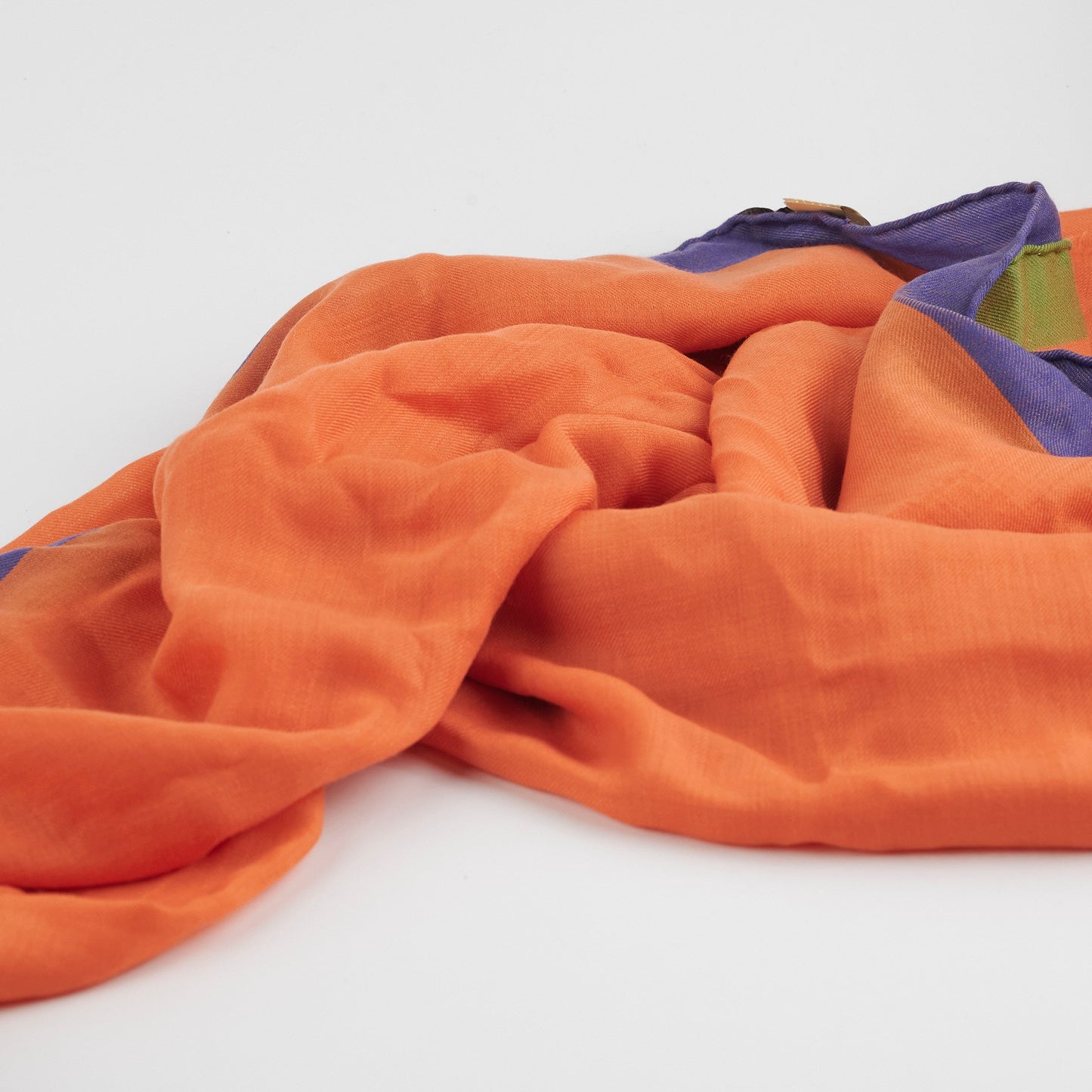 Hermes Orange Cashmere Scarf
