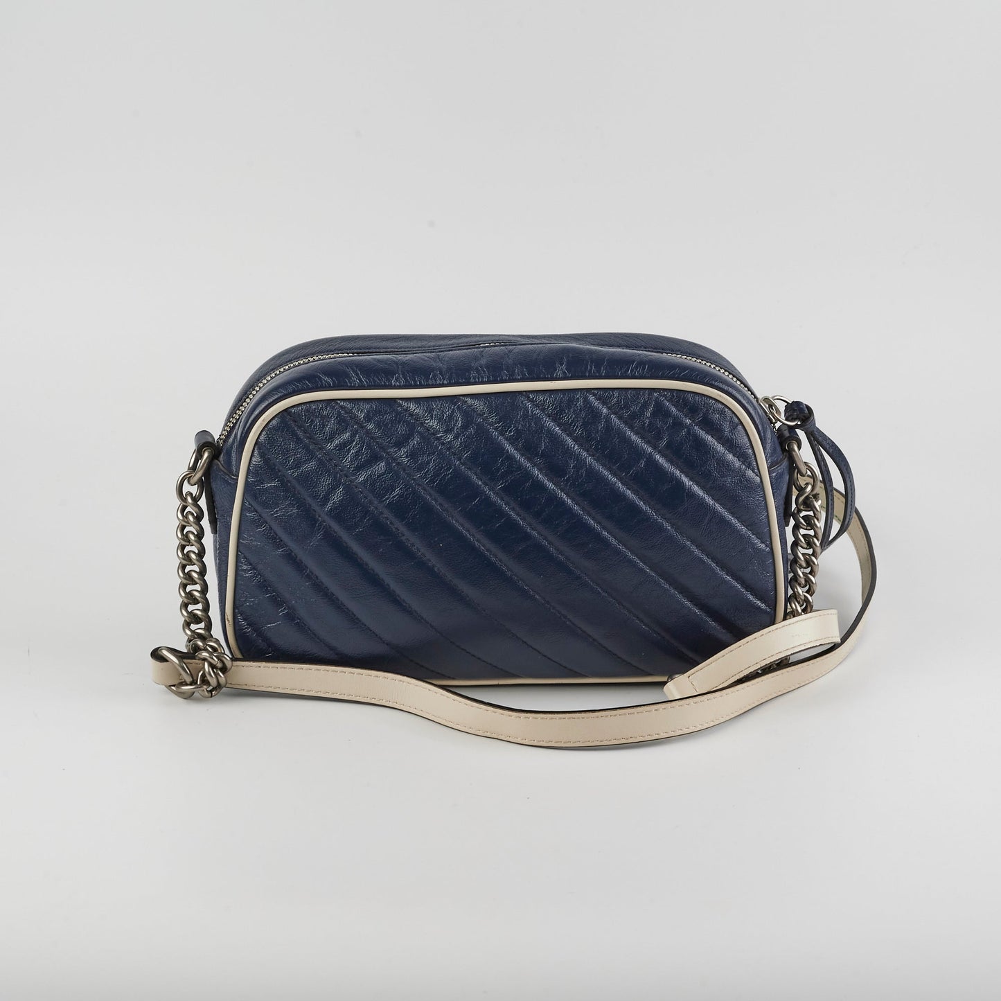 Gucci GG Marmont Calfskin Camera Bag Navy