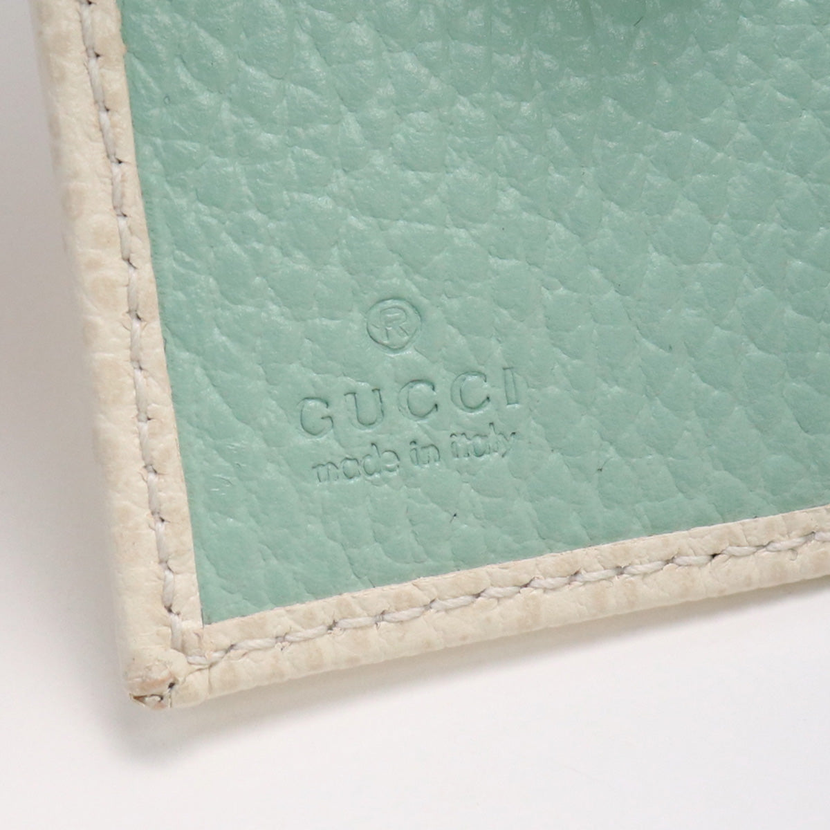 GUCCI 735212 double g wallet trifold wallet compact wallet leather white Women