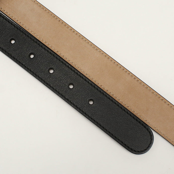 GUCCI 432707 B960X 1000 belt double G slim belt leather black unisex