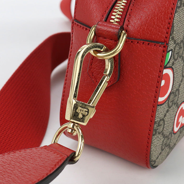 GUCCI 574886 GG Apple Supreme Cross body bag Shoulder Coated leather beige Women