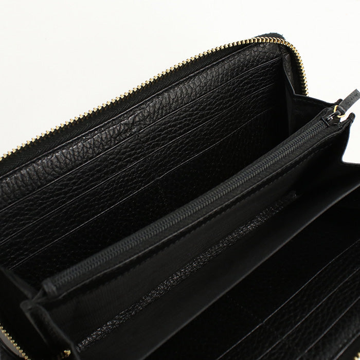 GUCCI 456117 CAO0G 1000 Long Wallet GG Marmont Zip Around Purse black Women(unisex)