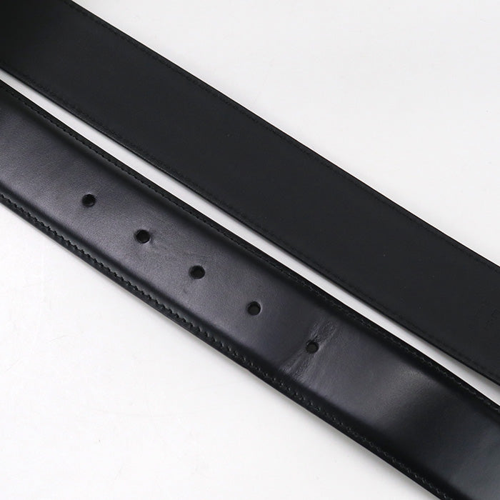 GUCCI 476341 belt GG Marmont Crystal Rhinestone leather black mens