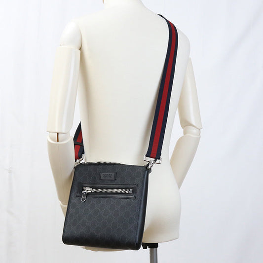 GUCCI GU80351 Small messenger bag GG Supreme Shoulder PVC  black mens