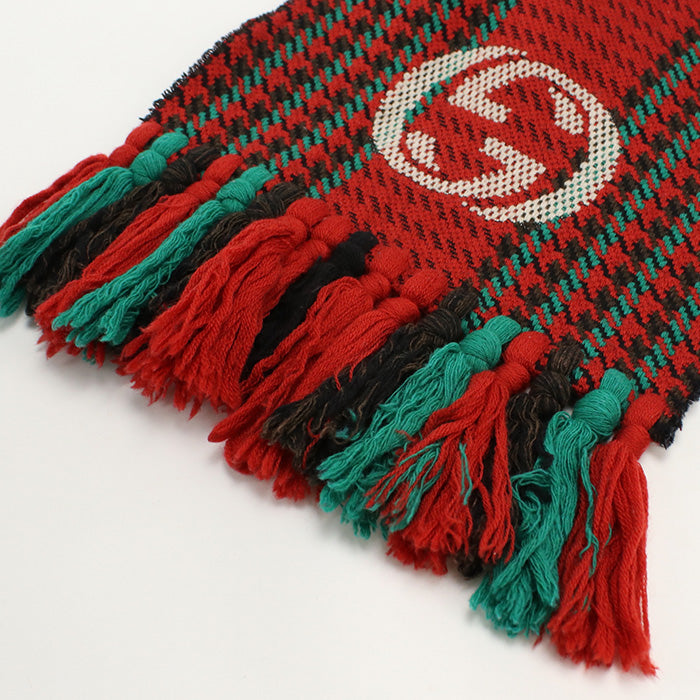 GUCCI GU80907 Scarf Scarf wool red Women
