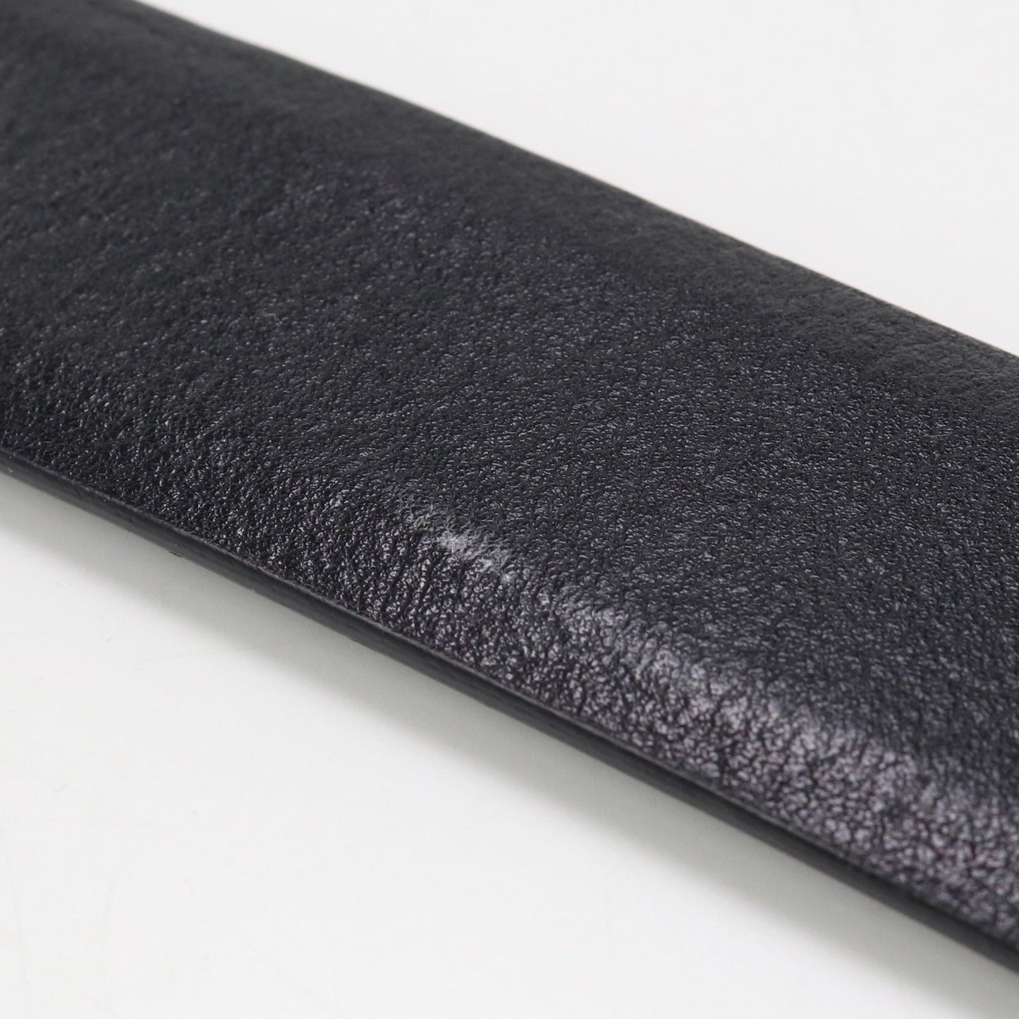 GUCCI GU81020 belt Interlocking G leather black unisex
