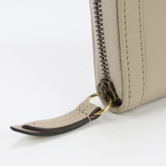 GUCCI 658634 Diana Bamboo Continental wallet Purse leather beige Women