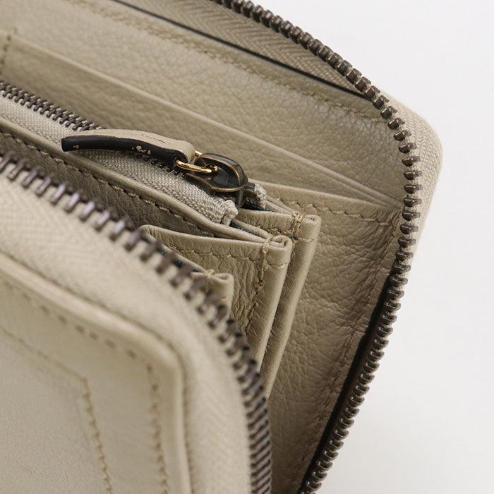 GUCCI 658634 Diana Bamboo Continental wallet Purse leather beige Women