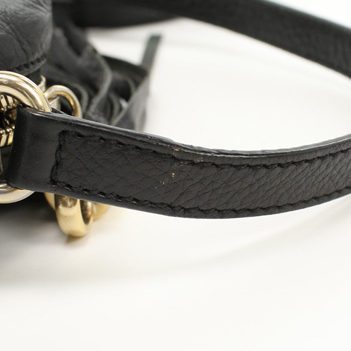 GUCCI GU81147 Shoulder Bag Soho Cross body bag leather black Women