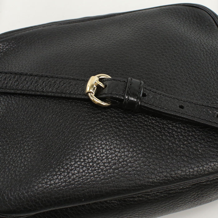 GUCCI GU81147 Shoulder Bag Soho Cross body bag leather black Women