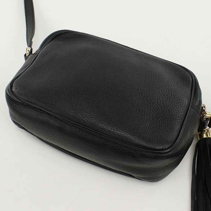 GUCCI GU81147 Shoulder Bag Soho Cross body bag leather black Women
