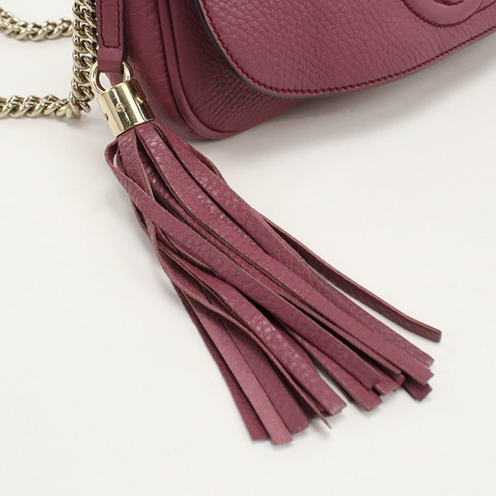 GUCCI 336752 Shoulder Bag Soho Chain Shoulder Bag leather purple Women
