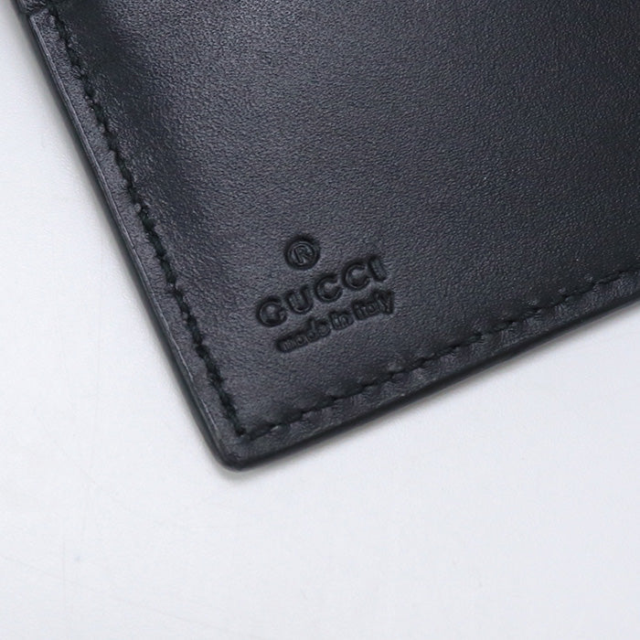 GUCCI 365467 Bi-fold wallet Gucci sima Coin wallet leather black mens