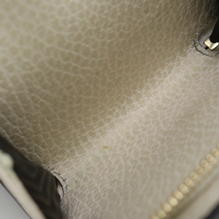 GUCCI 598587 17WAG Bi-fold wallet Marmont Double G Medium wallet GG Supreme Canvas,leather beige Women
