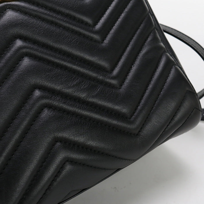 GUCCI 448054 1000 Tote Bag GG Marmont Quilting 2WAYTote Bag leather black Women