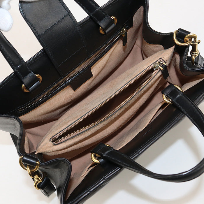 GUCCI 448054 1000 Tote Bag GG Marmont Quilting 2WAYTote Bag leather black Women