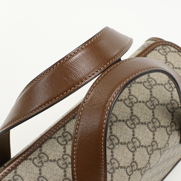 GUCCI 627323 Handbag Gucci Horsebit 1955 Small Top Handbag GG Supreme Canvas,leather beige Women