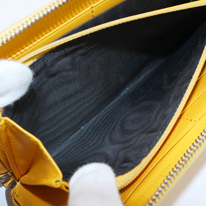 GUCCI 625558 Long Wallet GG emboss Zip Around Purse Punching leather black unisex