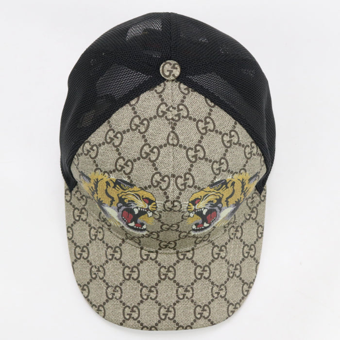 GUCCI 426887 4HB13 2060 cap Daiger print GG pattern Baseball cap GG Supreme Canvas beige unisex
