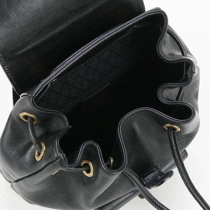 GUCCI 003 2034 0030 mini backpack Bamboo leather black Women