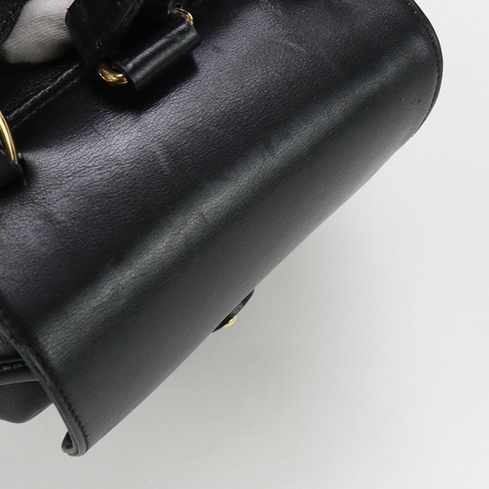 GUCCI 003 2034 0030 mini backpack Bamboo leather black Women