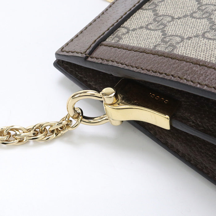GUCCI 503877 K05NG 8745 Ofidia Chain Shoulder Bag  GG Supreme beige Women