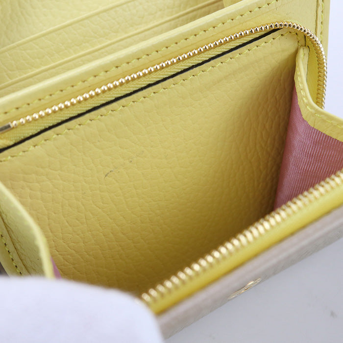 GUCCI 598587 CAO2G 9561 Bi-fold wallet Double G Medium wallet leather beige Women