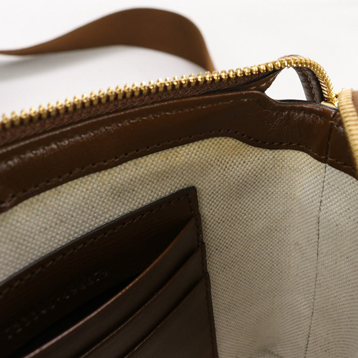 GUCCI 723306 Shoulder Bag Interlocking G Clutch bag GG Supreme Canvas.leather Brown unisex
