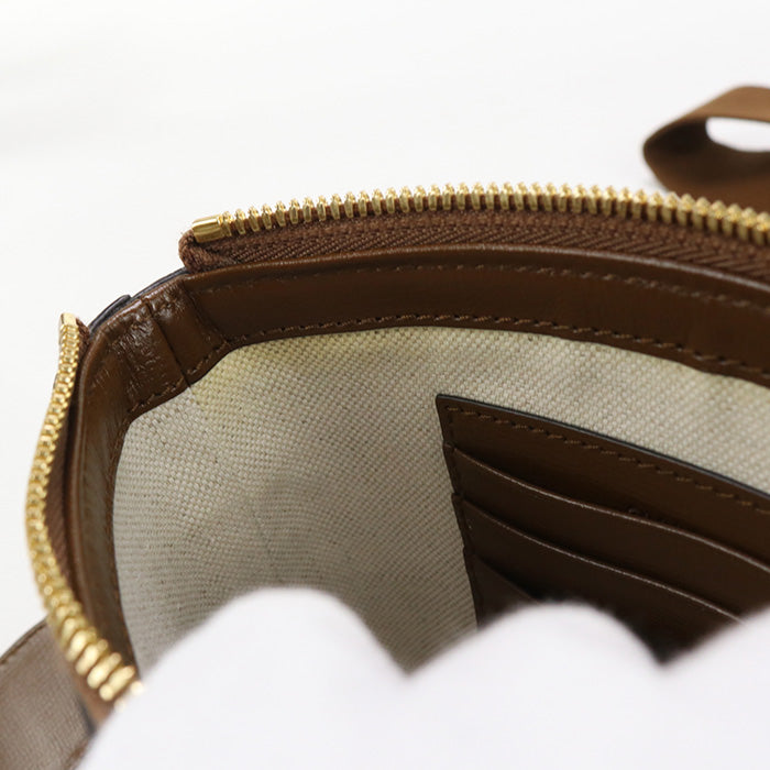 GUCCI 723306 Shoulder Bag Interlocking G Clutch bag GG Supreme Canvas.leather Brown unisex