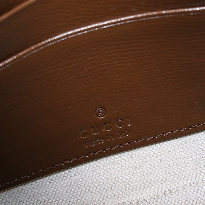 GUCCI 723306 Shoulder Bag Interlocking G Clutch bag GG Supreme Canvas.leather Brown unisex
