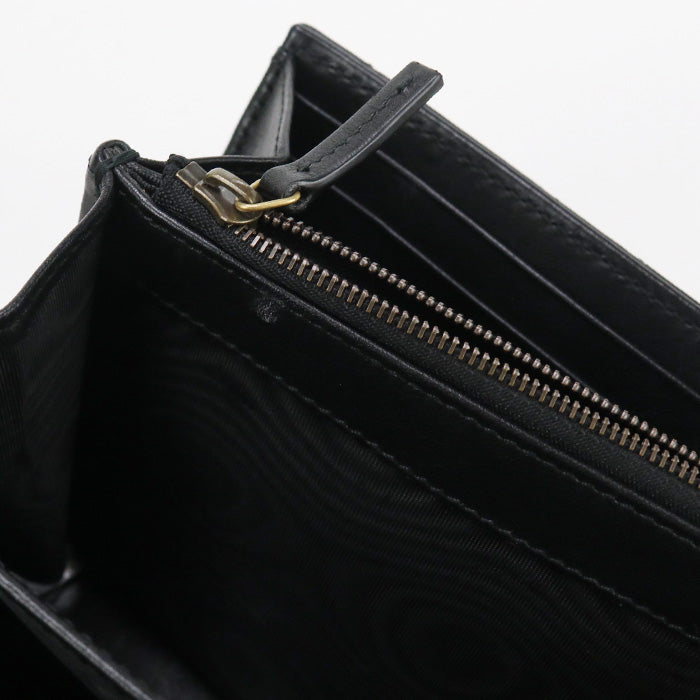 GUCCI 474575 DTD1T 1000 Long Wallet GG Marmont Flap Wallet.Chain Wallet Purse Quilted Leather black Women
